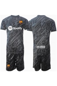 Fotbalové Dres Barcelona Brankářské Dětské Třetí Oblečení 2024-25 Krátký Rukáv (+ trenýrky)
